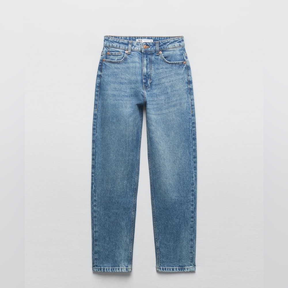 Zara High Rise Mom Jeans